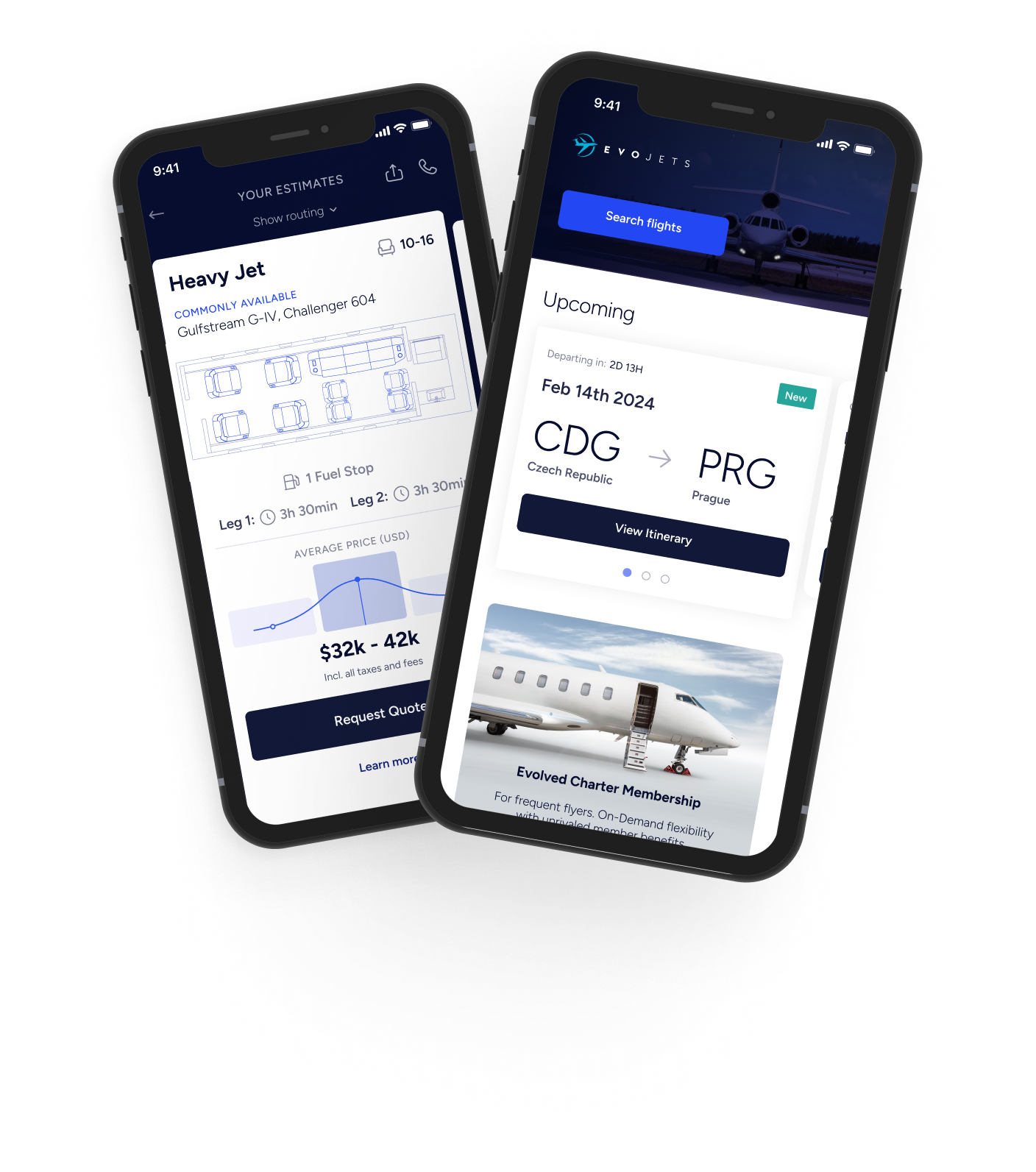Private Jet Chartering App